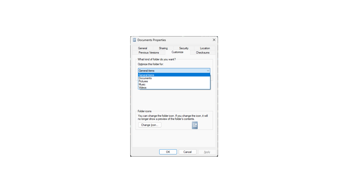 Windows 11 Folder Type Fix